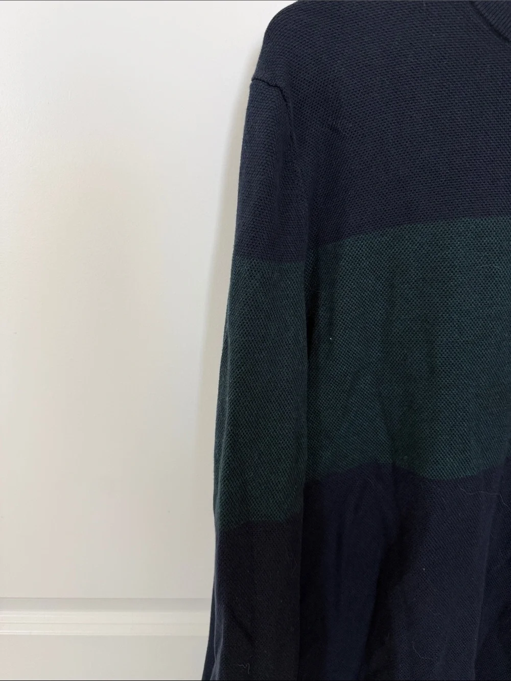 Banana Republic Men's Crewneck Sweater in Navy & Forest Green